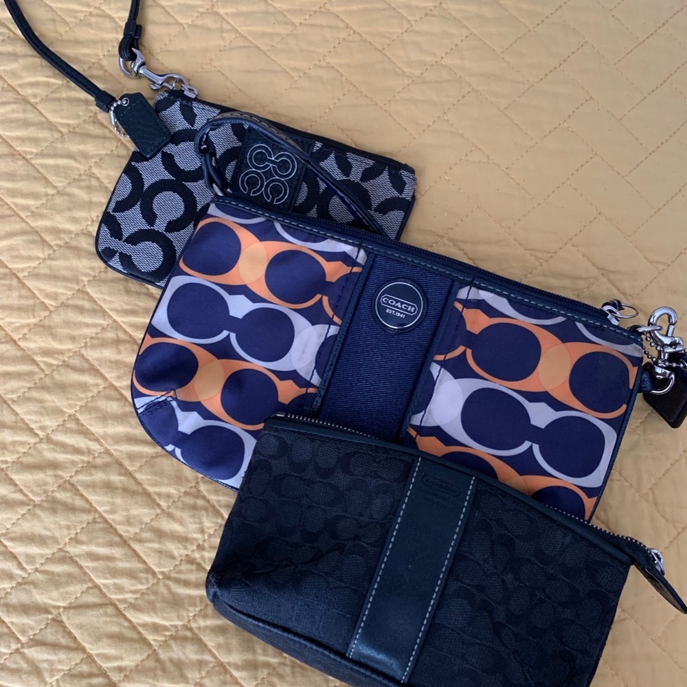 Trio of Coach Wristlets